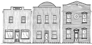 Two Story Stores Drawing