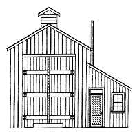 Engine Shed (one stall) Drawing