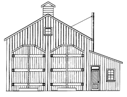 Engine House (Two Stall) Drawing