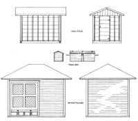 Handcar & Tool House Drawing