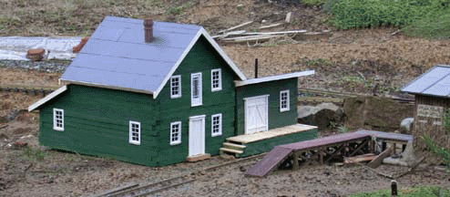 Cootonwood House with freight shed by Ted Brewer