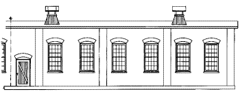 Rico 3-stall engine house drawing