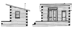 Small Log Shed Drawing